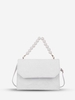 Floral Graphic Faux Pearl Crossbody Bag