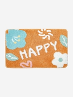 Floral HAPPY Graphic Water Absorption Mat