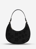 Floral Jacquard Canvas Shoulder Hobo Bag