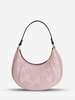 Floral Jacquard Canvas Shoulder Hobo Bag