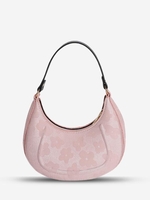 Floral Jacquard Canvas Shoulder Hobo Bag