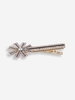 Floral Metal Rhinestone Hair Clip