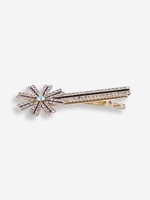 Floral Metal Rhinestone Hair Clip