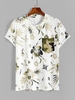 Floral Pattern Camo Pocket T-shirt Xxl White