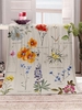Floral Pattern Flannel Blanket