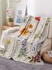 Floral Pattern Flannel Blanket
