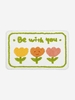 Floral Pattern Water Absorption Non-slip Bathroom Mat