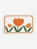Floral Pattern Water Absorption Non-slip Bathroom Mat