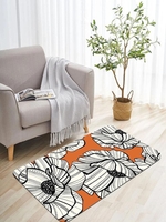 Floral Print Floor Mat