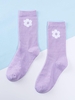 Flower Pattern Crew Socks