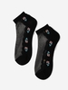 Flower Pattern Lace Ankle Socks