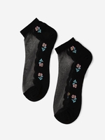 Flower Pattern Lace Ankle Socks