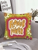 FLOWER POWER Graphic Square Pillowcase