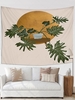 Flowerpot and Plant Print Tapestry
