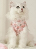 Flowers Pattern Lace Trim Design Cat Vest