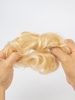 Fluffy Blonde Human Hair Chignon