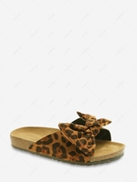 Fluffy Bowknot Design Sandals
