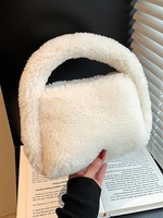 Fluffy Faux Fur Mini Tote Bag