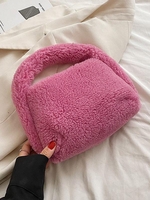 Fluffy Faux Fur Mini Tote Bag