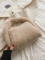 Fluffy Faux Fur Mini Tote Bag