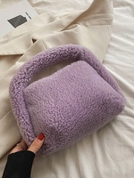 Fluffy Faux Fur Mini Tote Bag
