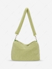 Fluffy Faux Fur Zippered Shoulder Bag