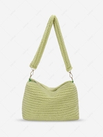 Fluffy Faux Fur Zippered Shoulder Bag