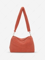 Fluffy Faux Fur Zippered Shoulder Bag