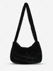 Fluffy Faux Fur Zippered Shoulder Bag