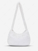 Fluffy Faux Fur Zippered Shoulder Bag