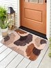 Fluffy Ginkgo Tree Leaves Pattern Floor Mat