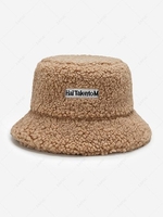 Fluffy Letters Embroidery Bucket Hat