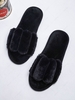 Fluffy Open Toe Slippers