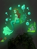 Fluorescent Mermaid Pattern Wall Decoration Stickers