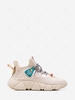 Fly Knit Letter Patched Chunky Sneakers