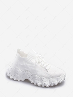 Fly Weaving Thick-soled Sports Sneakers