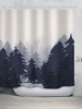 Forest Pattern Waterproof Shower Curtain