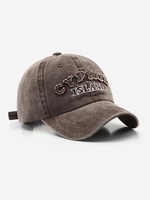 Frayed Design Letters Embroidery Baseball Cap