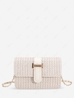 Fresh Style Chain Straw Crossbody Bag