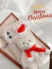 Fuzzy Teddy Christmas Bear Decor Mobile Phone Case Suitable For iPhone