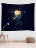 Galaxy and Astronaut Print Tapestry