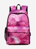Galaxy Print Backpack with USB Charging Port