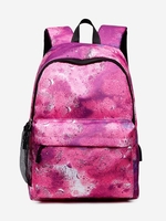 Galaxy Print Backpack with USB Charging Port