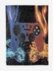 Gamepad Pattern Flannel Blanket
