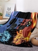 Gamepad Pattern Flannel Blanket