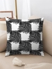 Geo Lines Pattern Plush Pillowcase