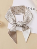 Geo Print Versatile Elongated Silky Scarf