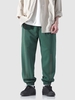 Geometric Drawstring Pocket Jogger Pants Xs Medium sea green