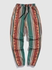 Geometric Ethnic Aztec Printed Jogger Sweatpants S Multi a