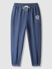 Geometric Letter Pattern Jogger Sweatpants Xl Deep blue